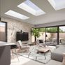 Brett Martin Safety Laminated Double Glazed Flat Glass Rooflight (150mm PVC Kerb) additional 15