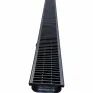 DekDrain Vela A15 Channel Drain With Plastic Grating – Black (1m x 121mm) additional 1