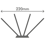 4 Point Gull System Bird Spike 500mm (220mm wide) additional 2