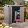 Rowlinson Brentvale Premium Metal Apex Shed - Grey additional 20
