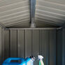 Rowlinson Brentvale Premium Metal Apex Shed - Grey additional 10