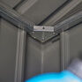 Rowlinson Brentvale Premium Metal Apex Shed - Grey additional 9