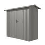 Rowlinson Brentvale Premium Metal Apex Shed - Grey additional 1