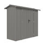 Rowlinson Brentvale Premium Metal Apex Shed - Grey additional 2