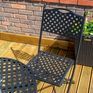 Rowlinson Havana Lattice Bistro Set - Black additional 12