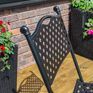 Rowlinson Havana Lattice Bistro Set - Black additional 11