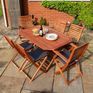Rowlinson Plumley Six Seater Dining Set Grey Cushions additional 19