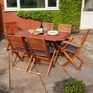 Rowlinson Plumley Six Seater Dining Set Grey Cushions additional 2