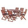 Rowlinson Plumley Six Seater Dining Set Grey Cushions additional 1