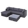 Rowlinson Vienna Lounger Set - Grey Weave additional 1