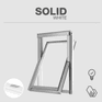 Wooden Double-Glazed RoofLITE+ SOLID White Painted Roof Window additional 5