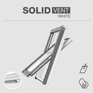 Wooden Double-Glazed RoofLITE+ SOLID VENT White Painted Roof Window additional 4