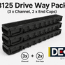 DEKDrain - Hydrus PP B125 Black Driveway Pack Kit additional 1