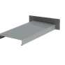 Trueline Coping c/w Abutment Stopend - 1000mm Length additional 5