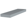 Trueline Coping c/w Stopend - 3000mm Length additional 5