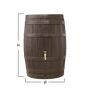 Graf Barrica Rain Water Barrel - 420L (Brown) additional 6