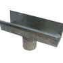 Zinc Gutta Zinc Standard Box Running Outlet - 80 ø - 300mm section with spigot fitted additional 1
