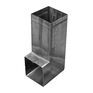 Zinc Gutta Zinc 80x80mm Downpipe - Shoe (with connector) additional 1