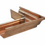 Coppa Gutta Copper Large Ogee Corner - Special Angle External - 152mm x 130mm additional 1