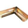 Coppa Gutta Copper Standard Half Round Corner - 90º External - 125mm x 70mm additional 1