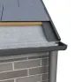 Kytun (T2) uPVC Dry Verge Trim For Slate Roofs - 3m (Pack of 8) additional 3