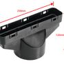 TapcoSlate Inline Roof Vent Adapter - 250mm x 120mm x 50mm (Black) additional 2