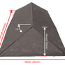TapcoSlate 18-23° Classic Roof Ridge To Hip Junction - 445mm x 290mm x 50mm additional 2