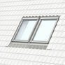 VELUX EKJ UK04 S0021E Coupled Recessed Tile Flashing - 134cm x 98cm additional 2