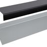 TRC Metal Wall Flashing Trim For EPDM Roofing - Black (2.5m) additional 1
