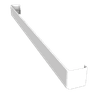 Freefoam 600mm uPVC Double-Ended Square Leg Plain Fascia Board Joiner - White additional 1
