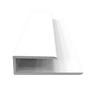 Freefoam uPVC 'J' Starter Trim For Hollow Soffit Boards - 5m additional 3
