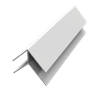 Freefoam Hollow Soffit uPVC External Corner Trim - 5m additional 3