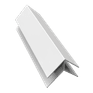 Freefoam Hollow Soffit uPVC External Corner Trim - 5m additional 2