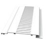 Freefoam 100mm Hollow Soffit Tongue & Groove Strip Vent - White (5m) additional 1
