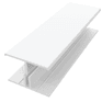 Freefoam 2-Part uPVC 'H' Cladding &amp; Soffit Joint Connector Trim - 3m additional 4