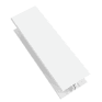 Freefoam 2-Part uPVC 'H' Cladding &amp; Soffit Joint Connector Trim - 3m additional 3