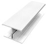 Freefoam 2-Part 'H' Joining Trim For PVC Cladding Boards - 3m additional 1