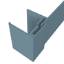Freefoam PVC 2-Part Reveal Liner Cladding Trim - 3m additional 3