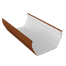 Freefoam Freeflow 114mm uPVC Square Gutter Lengths - 4m additional 8
