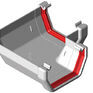 Freeflow 114mm uPVC 90° Square Gutter Angle additional 6