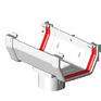 Freeflow 114mm uPVC Square Gutter Running Outlet additional 7