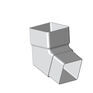 Freeflow 65mm Square 112° Degree uPVC Downpipe Offset Bend additional 2