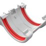 Freeflow 112mm uPVC Half Round Gutter Union Bracket additional 1
