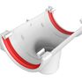 Freeflow 112mm uPVC Half Round Gutter Running Outlet additional 2