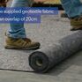 Wallbarn Recycled Polyester Geotextile Fleece - 1m x 50m (300gsm) additional 5