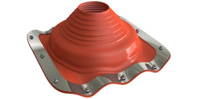 Dektite Premium Roof Pipe Flashing - Red Silicone (170 - 355mm)