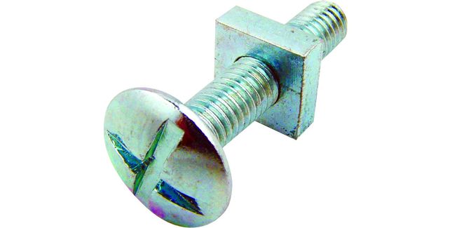 Olympic Fixings M5 Bright Zinc Plated Steel Roofing Nuts &amp; Bolts - Box of 200