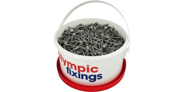 Olympic Fixings Galvanised Clout Nail (4 x 3kg Tub)