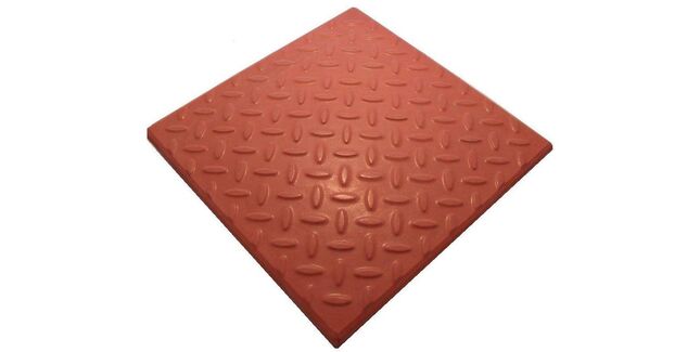 Castle Castile Checkerplate Promenade Tiles (297mm x 297mm x 12mm)