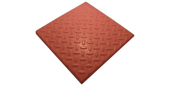 Castle Composites Castile Checkerplate Promenade Tiles (297mm x 297mm x 12mm)